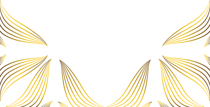 golden floral decoration png