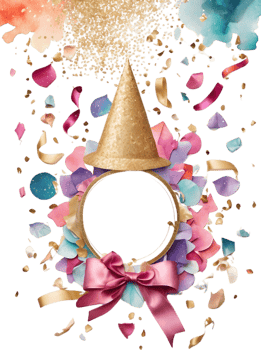 Greeting card, New Year's greeting card, Handmade greeting card ai generative png