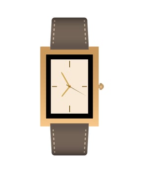 Realistic Watch Vector Design Illustration Isolated On White Background