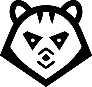 Bear, Minimalist and Simple Silhouette - Vector illustration