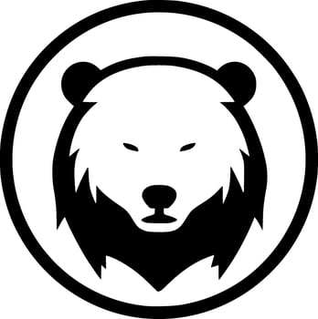 Bear - Minimalist and Flat Logo - Vector illustration