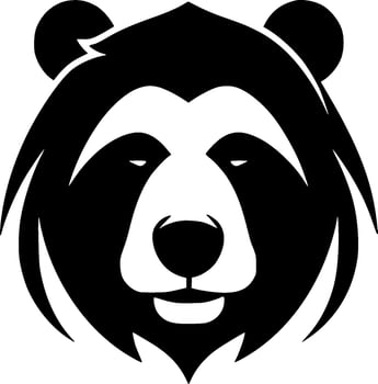 Bear - Black and White Isolated Icon - Vector illustration