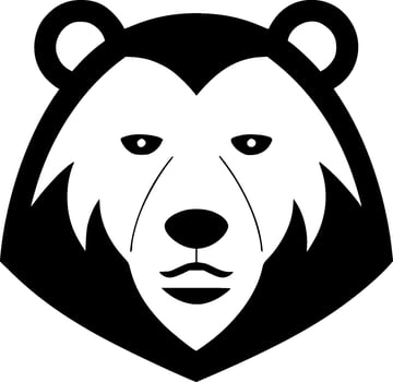 Bear, Minimalist and Simple Silhouette - Vector illustration
