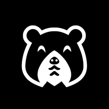 Bear, Minimalist and Simple Silhouette - Vector illustration