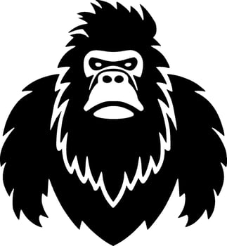 Bigfoot, Minimalist and Simple Silhouette - Vector illustration
