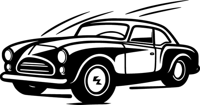 Car - Minimalist and Flat Logo - Vector illustration