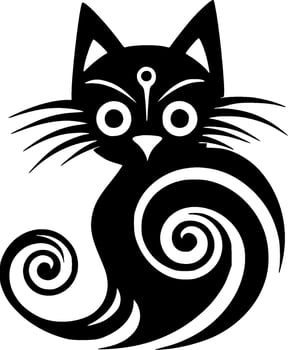 Cat - High Quality Vector Logo - Vector illustration ideal for T-shirt graphic