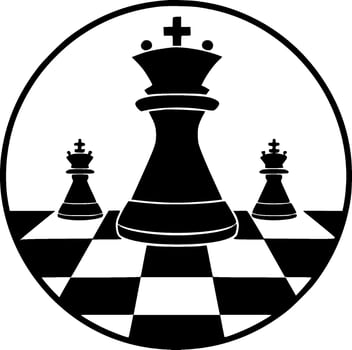 Chess - High Quality Vector Logo - Vector illustration ideal for T-shirt graphic