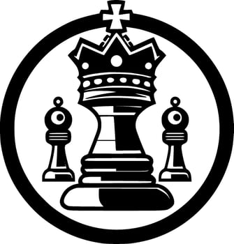 Chess - Minimalist and Flat Logo - Vector illustration