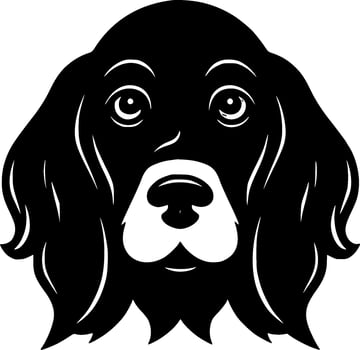 Dog, Minimalist and Simple Silhouette - Vector illustration