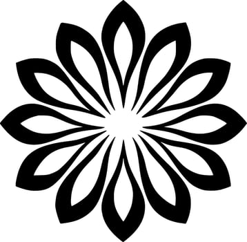 Flower - Minimalist and Flat Logo - Vector illustration