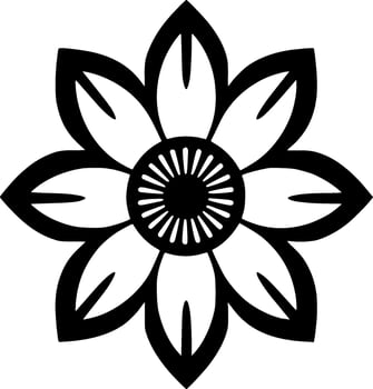 Flower - Minimalist and Flat Logo - Vector illustration