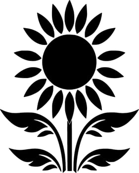 Flower - Minimalist and Flat Logo - Vector illustration