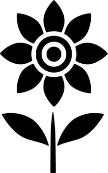 Flower - High Quality Vector Logo - Vector illustration ideal for T-shirt graphic