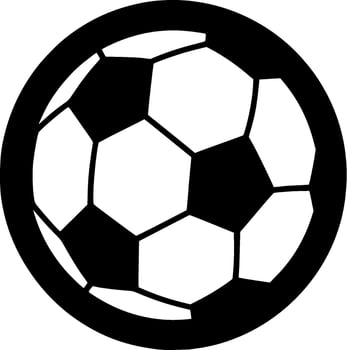 Football - Minimalist and Flat Logo - Vector illustration