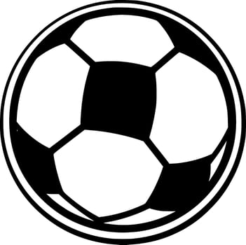 Football - Minimalist and Flat Logo - Vector illustration
