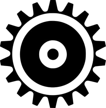 Gear - Minimalist and Flat Logo - Vector illustration