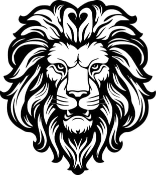 Lion, Minimalist and Simple Silhouette - Vector illustration