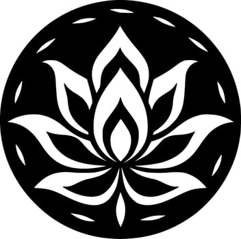 Mandala, Minimalist and Simple Silhouette - Vector illustration