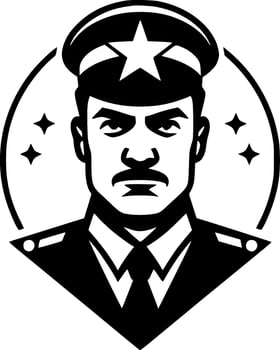 Military, Minimalist and Simple Silhouette - Vector illustration