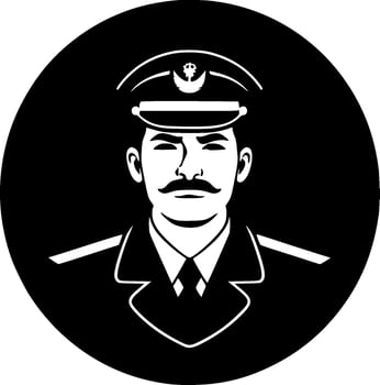 Military, Minimalist and Simple Silhouette - Vector illustration