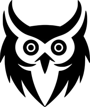 Owl - Minimalist and Flat Logo - Vector illustration