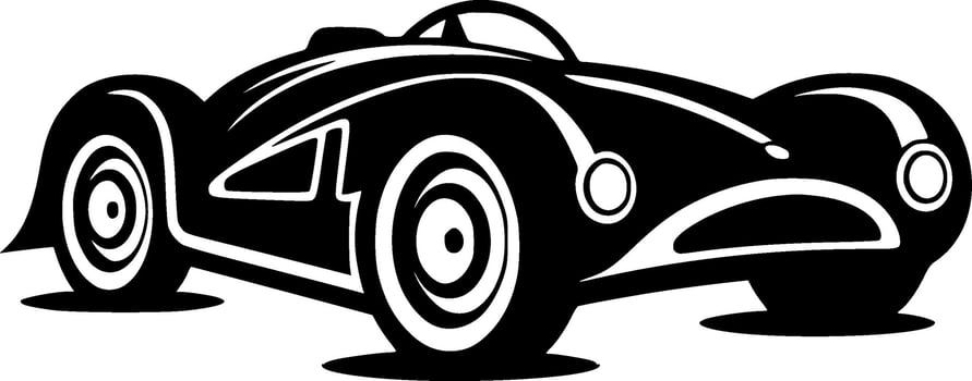 Racing, Minimalist and Simple Silhouette - Vector illustration