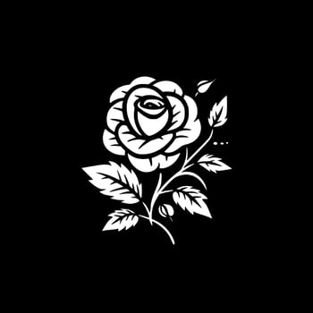 Roses - Minimalist and Flat Logo - Vector illustration