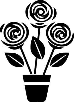 Roses - High Quality Vector Logo - Vector illustration ideal for T-shirt graphic