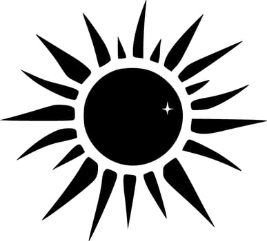 Sun - High Quality Vector Logo - Vector illustration ideal for T-shirt graphic