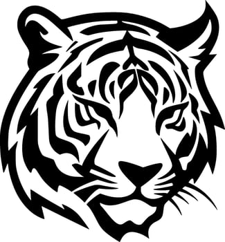 Tiger - High Quality Vector Logo - Vector illustration ideal for T-shirt graphic