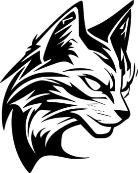 Wildcat - Minimalist and Flat Logo - Vector illustration