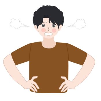 angry cartoon character png