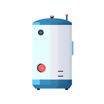 Ai generated water heater icon, water heater flat design. png