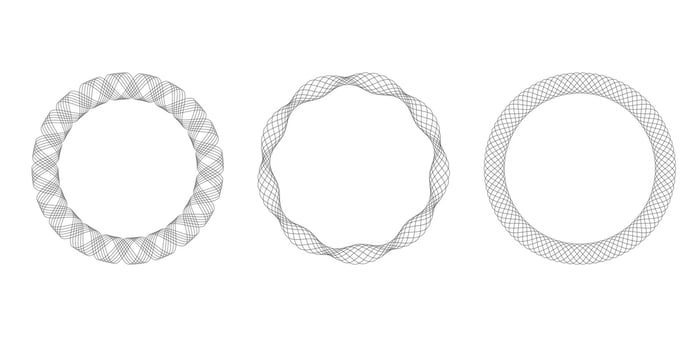 Set of abstract round elements for design templates. halftone. Vector illustration in graphic style.
