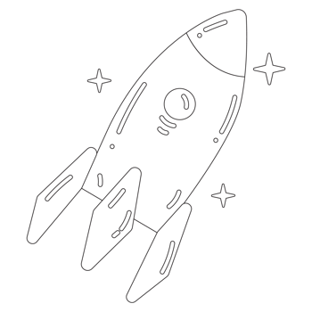 Rocket Idea Creative Idea 2D Outline Illustrations png