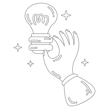 Have Idea 1 Creative Idea 2D Outline Illustrations png