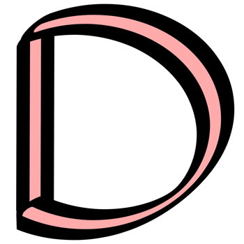 handwritten pink english letters png
