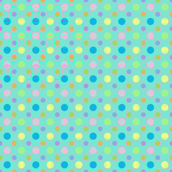 Seamless pattern of colorful dots,geometric vector illustration.