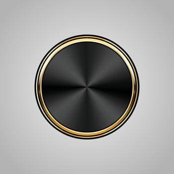 Luxury golden black badges and labels. Retro vintage circle badge design vector