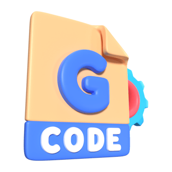 G Code File 3D Illustration Icon png