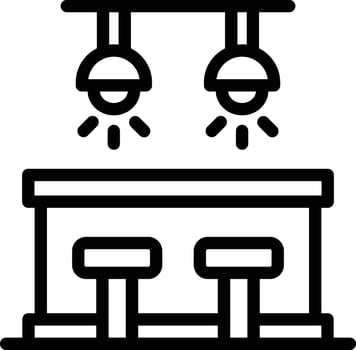 Bar Counter Vector Icon Design Illustration