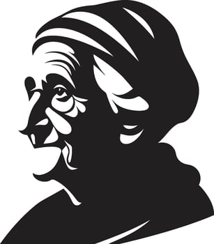 Elderly Womens Portraits in Vector Vintage Vibes Old Women Vector Graphics