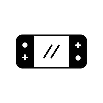 Game console icon for mobile gaming vector