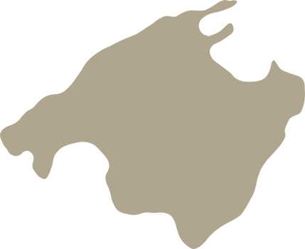 doodle freehand drawing of mallorca island map. png