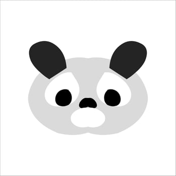 cute character head vector illustration for children educational use with different shapes and cute doll characters