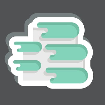 Sticker Pamukkale. related to Turkey symbol. simple design editable. simple illustration vector