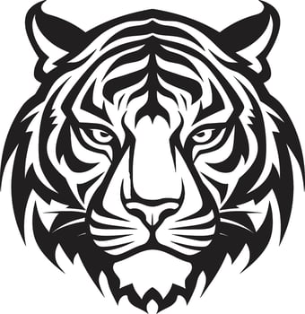 Cosmic Tiger Eyes Vector Astronomy Geometric Tiger Vector Precision Art