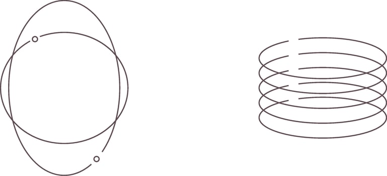 monoline icon set vector