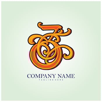 Timeless classic number 3 monogram logo elegance vector illustrations for your work logo, merchandise t-shirt, stickers and label designs, poster, greeting cards advertising business company